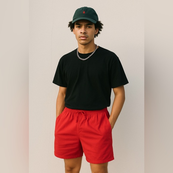 Vintage 80s/90s Rad-icals Red Shorts | Made in Laos | Size M - Picture 2 of 14